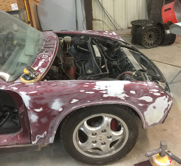 body work on Porsche 914
